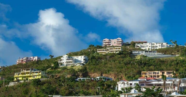 Mountain view in the British Virgin Islands