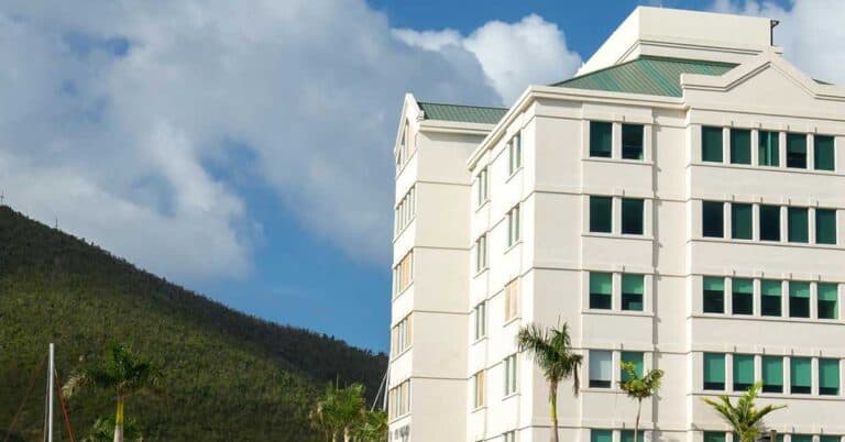 Office block in the British Virgin Islands