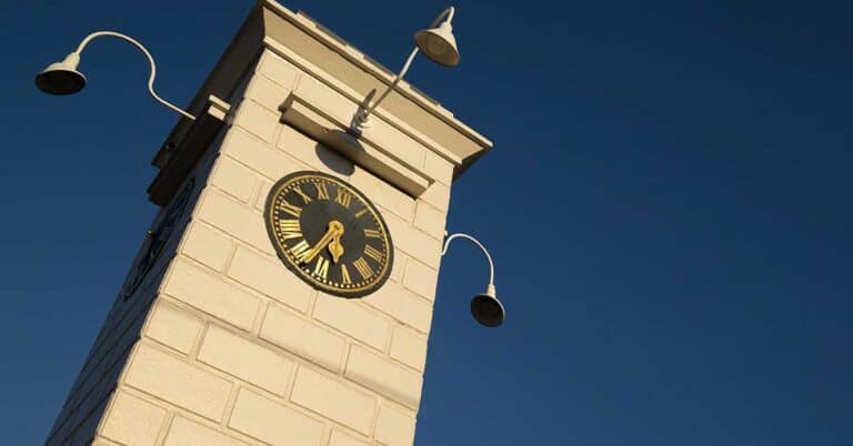 Cayman Islands clock tower.