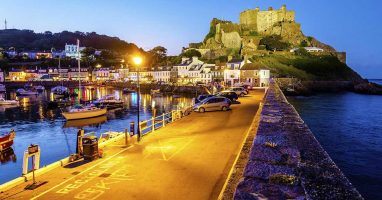 Port of Jersey Night View