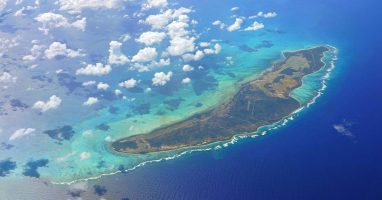 Aerial view of The British Virgin Islands (BVI)