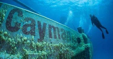 Cayman Islands deep ocean shipwreck
