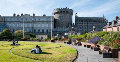 View of Dublin Castle and grounds