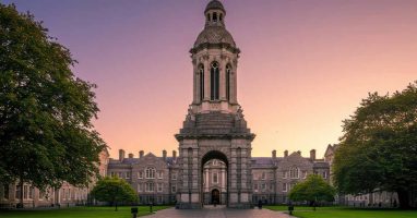 View of Trinity college in Dublin