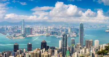 Hong Kong skyline city view