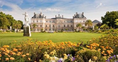 Luxembourg palace and gardens view